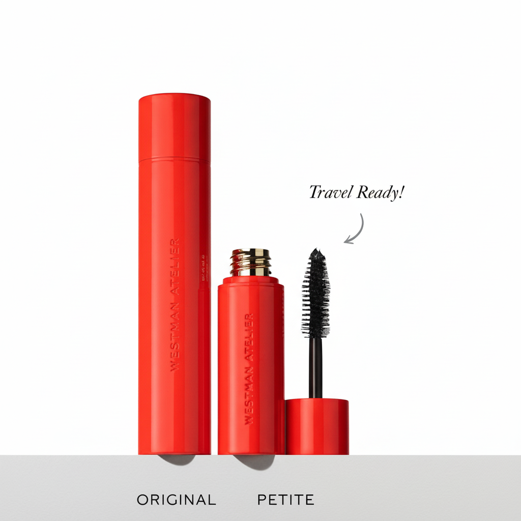 Mascara Size Comparison - Sfondo Bianco