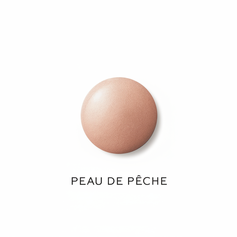 Peau de Pêche sfera sfondo bianco